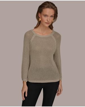 Donna Karan Crewneck Sweater - Natural