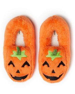 Dearfoams Halloween Critter Closed Back Slipper - Orange