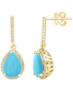 Effy Turquoise & Diamond (1/5 Ct. T.w. - Blue