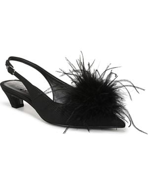Sam Edelman Finch Feather Slingback Pumps - Black