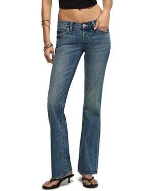 Lucky Brand Ultra Low-rise Lil maggie Flare Jeans - Blue