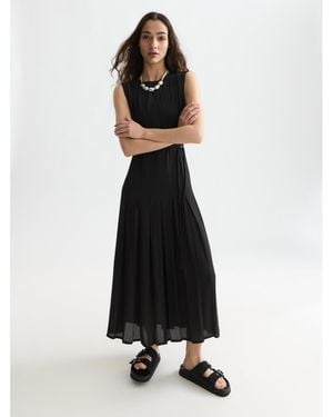 Scotch & Soda Scotch And Soda Dresses Pleated Ankle Length Dress - White