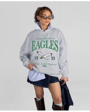 Gameday Couture Philadelphia Eagles Instant Classic Oversized Dropped-shoulder Sweatshirt - Gray