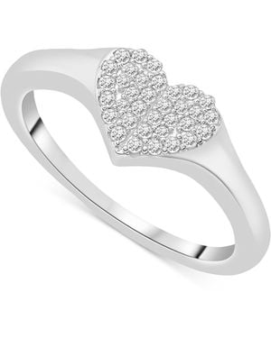 Wrapped in Love Diamond Heart Cluster Ring (1/6 Ct. T.w. - White