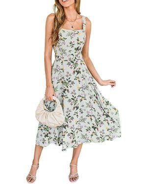 CUPSHE Play The Part Floral Midi Beach Dress - White