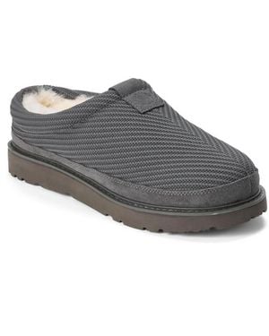 Dearfoams Grafton Allday Knit Water Repellent Clog Slippers - Gray