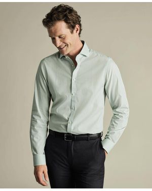 Charles Tyrwhitt Non-iron Gingham Dress Shirt - Natural