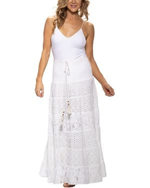 Dotti Cotton Eyelet Convertible Cover-up - White