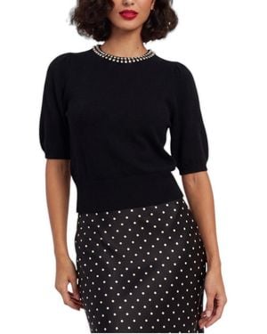 Chinti & Parker Wool-cashmere Jewel-neck Knitted Tee - Black