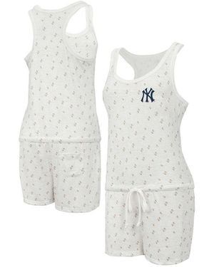 Concepts Sport New York Yankees Gardner Hacci Knit Romper - White