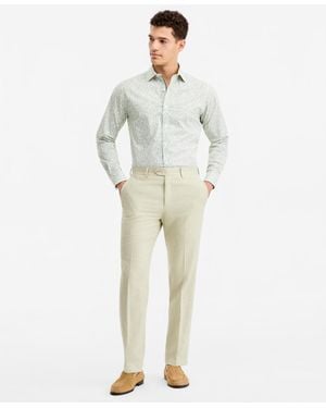 BarIII Slim-fit Linen-blend Suit Separates Pants - Natural