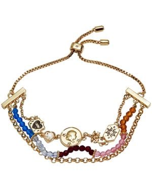 ALEX AND ANI American Girl Kirsten 3 Row Bolo Bracelet - Metallic
