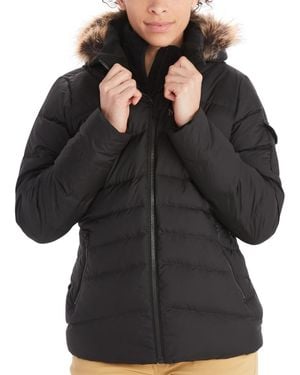 Marmot Ithaca Hooded Faux-fur-trim Jacket - Black