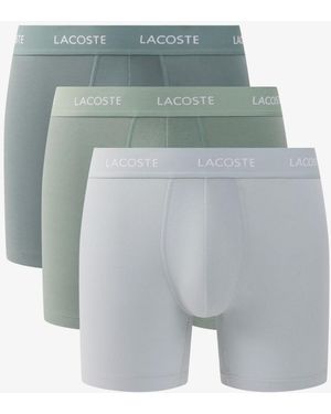 Lacoste Regular-fit Logo Boxer Briefs - Gray