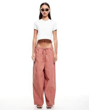 Lioness Zipper Front Riptide Pants - White