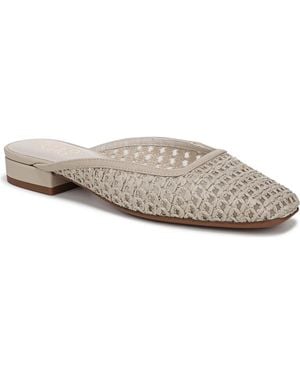 Franco Sarto Dayla 2 Square Toe Block Heel Mules - Gray