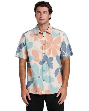 Quiksilver Flower Power Classic-fit Shirt - Blue