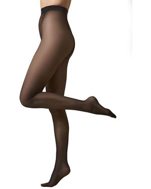 Memoi Energizing Light Support Non-control Top Pantyhose - Brown