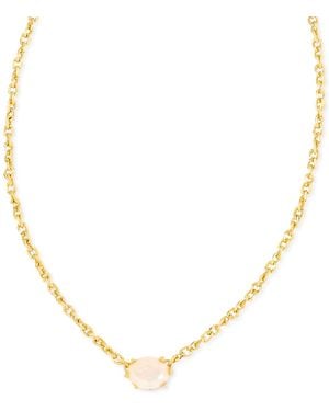 Kendra Scott Single Stone 16" Adjustable Pendant Necklace - Natural