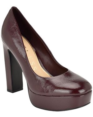 Guess Dalarie Tall Block Heel Platform Pumps - Purple