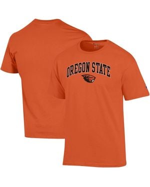 Champion Oregon State Beavers Arched Over Logo T-shirt - Orange