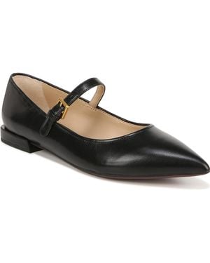 Franco Sarto Nalin Pointed Toe Mary Jane Flats - Black