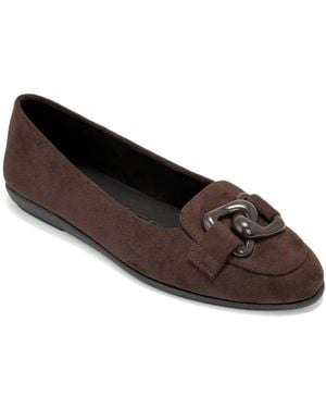 Aerosoles Bell Almond Toe Ballet Flats - Brown