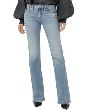 Silver Jeans Co. Suki Mid-rise Bootcut Luxe Stretch Jeans - Blue