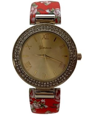 Olivia Pratt Printed Soft Band Bangle Watch - Green