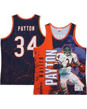 Mitchell & Ness Walter Payton Chicago Bears 1983 Player Burst Tank Top - Blue