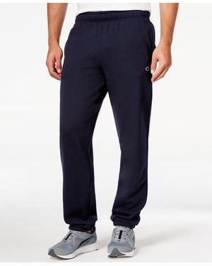 Champion Men's Powerblend Fleece Relaxed Pants - Blue