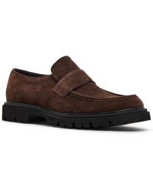 Steve Madden Riker Round Toe Loafers - Brown
