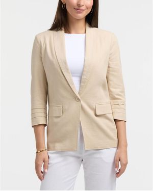 Ellen Tracy Tailored -blend Blazer - Natural