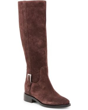 Dolce Vita Kilian H2o Tall Knee-high Wide-calf Buckle Riding Boots - Brown