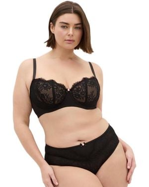 City Chic Poppy Demi Underwire Bra - Black