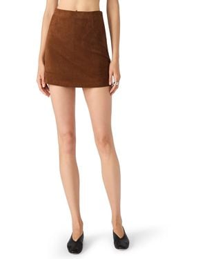 Steve Madden Cindi Mini Skirt - Brown
