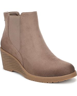 Dr. Scholls Camden Chelsea Wedge Short Boots - Brown