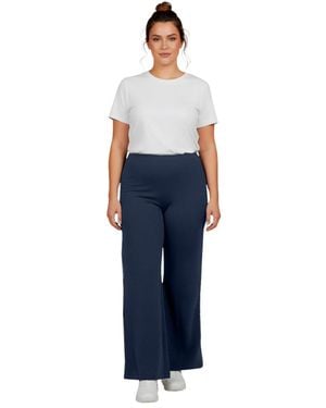 Avenue Ponte Wide Leg Pant - Blue