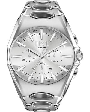 DIESEL D-curve Quartz Chronograph Stainless Steel Watch - Metallic