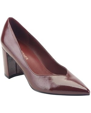 Marc Fisher Caitlin Slip-on Block Heel Pumps - Purple
