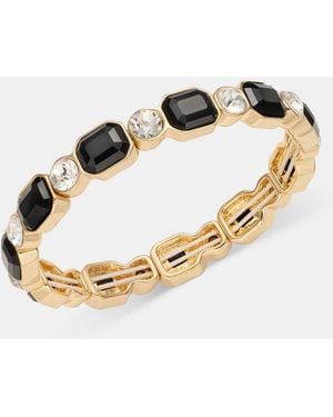 Anne Klein Crystal Stretch Bracelet - Metallic