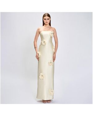 Bariano Kezia 3d Floral Maxi - White