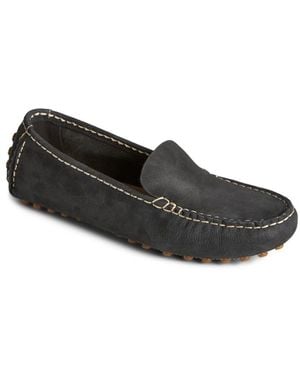 Sperry Top-Sider Port Driver Round Toe Flats - Black