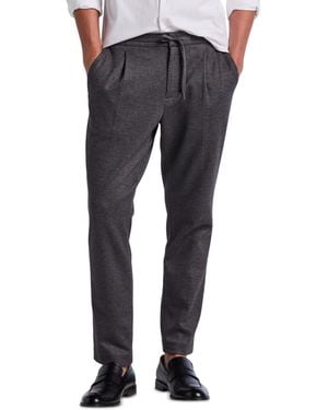 Perry Ellis Slim-tapered Pleated Stretch Pants - Blue