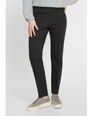 Olsen Pia Fit Slim Leg Jersey Pant - Gray