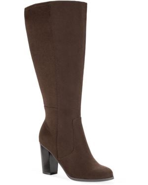 Style & Co. Addyy Knee High Dress Boots - Brown