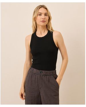 Pact Perfect Rib Racerback Tank - Black