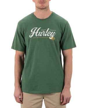 Hurley Gas Station Slub Short Sleeve T-shirt - Green