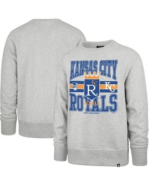 '47 Kansas City Royals Letters Headline Pullover Sweatshirt - Gray