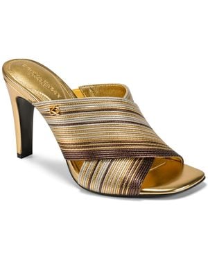 Donna Karan Breigh- X Band Sandals - Brown